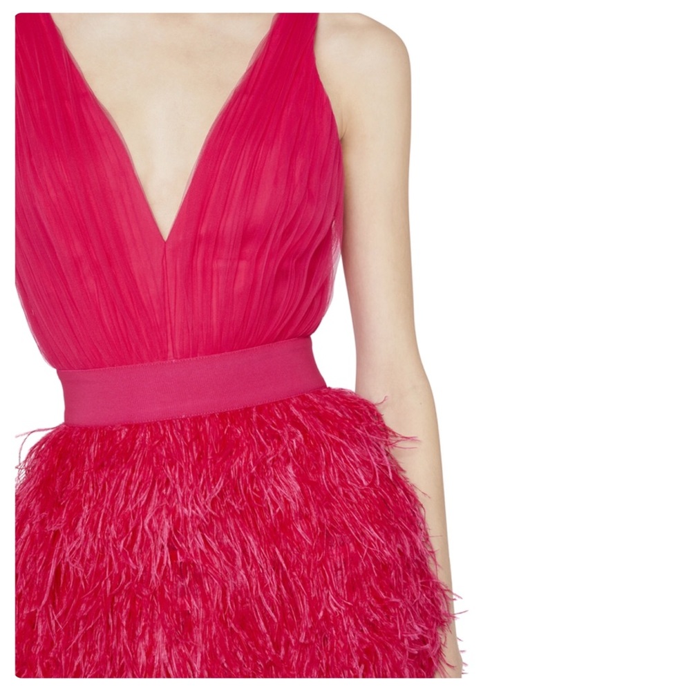 ALICE + OLIVIA Tehran Feather Party Mini Dress - Picture 8 of 16